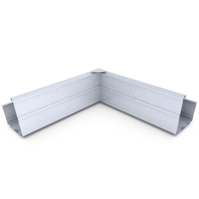 VFM Gutter Internal Mitre Zinc/Aluminium